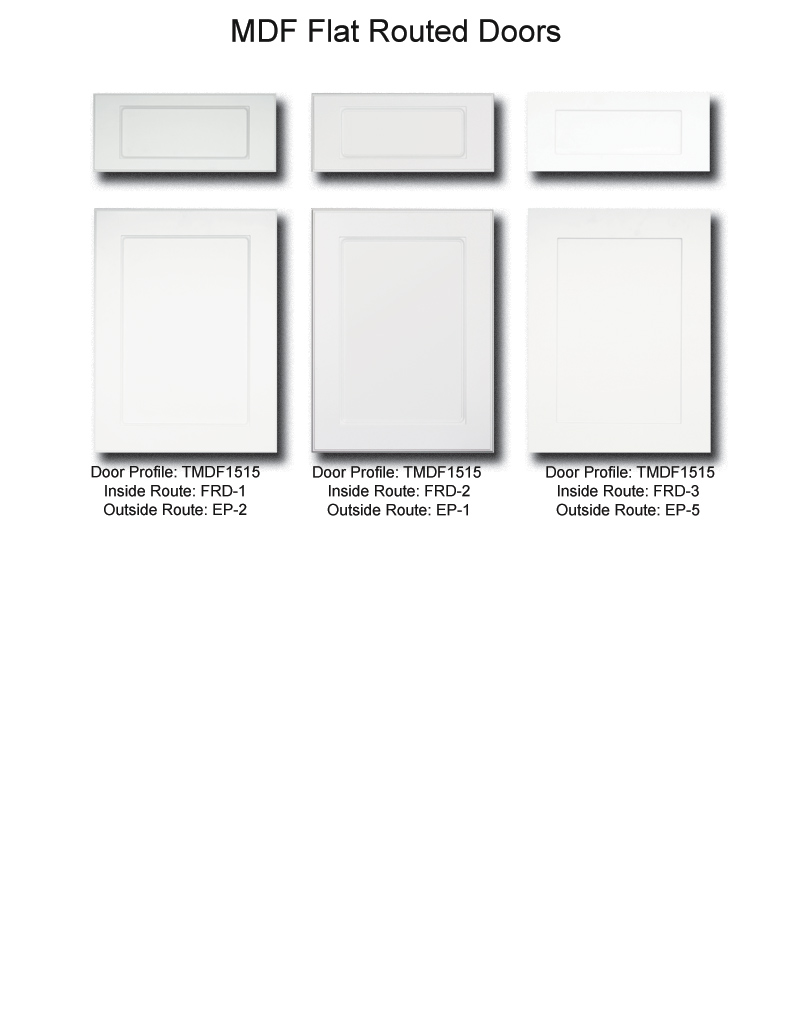 TNT Cabinet Door Details for Flat Routed